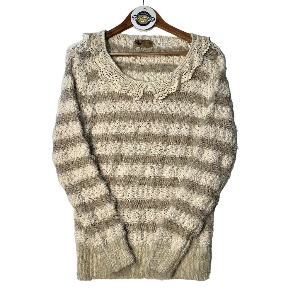 Katsumi Fuzzy Striped Sweater
